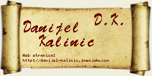 Danijel Kalinić vizit kartica